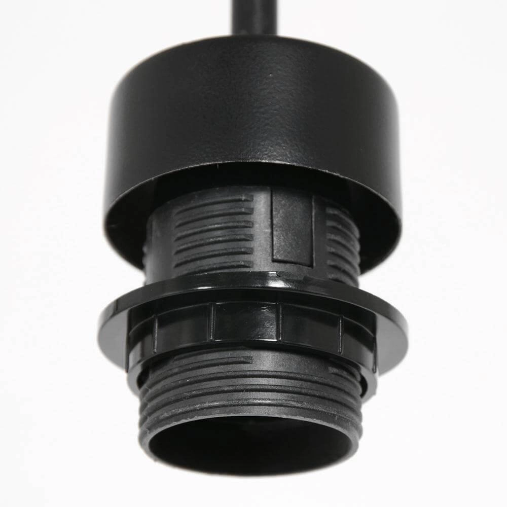 Pendant lamp Sparkled Light black with straw shade Ø 50cm Steinhauer 8712746172539