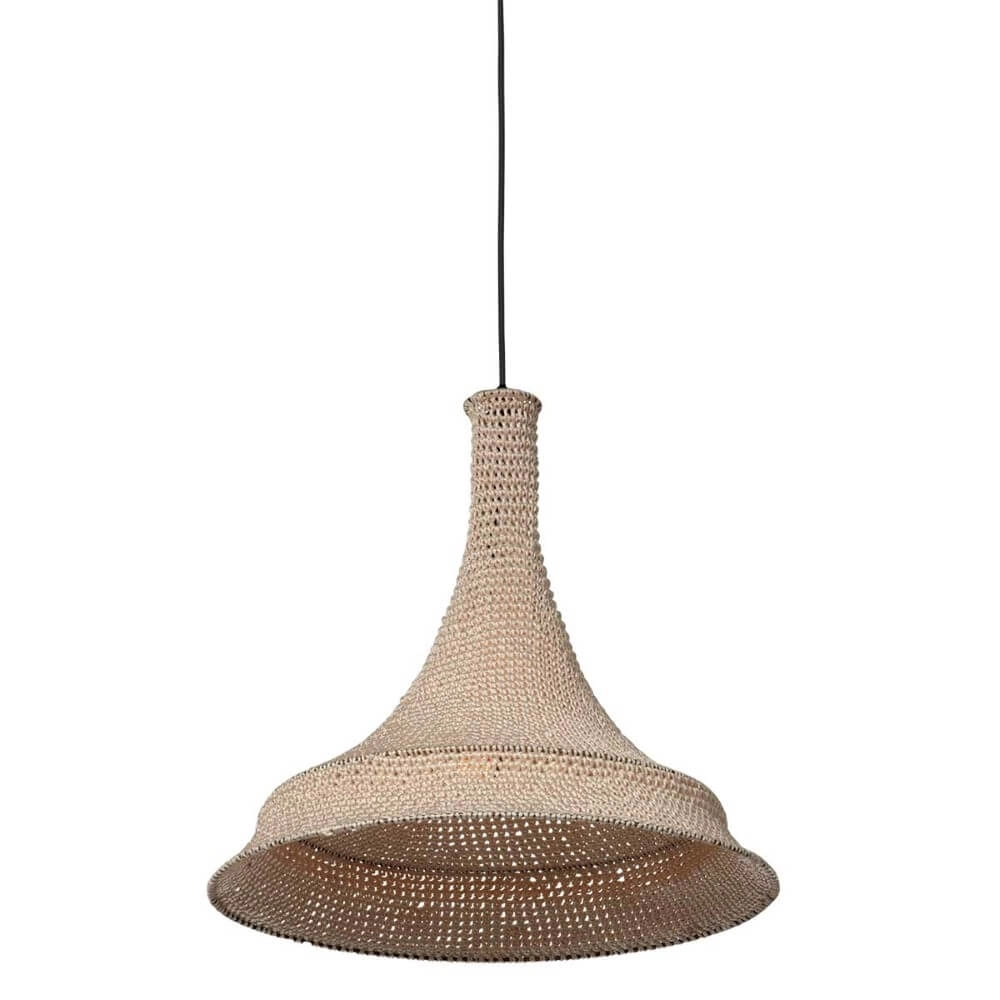 Ø 60cm pendant lamp Marrakesch of brown rope