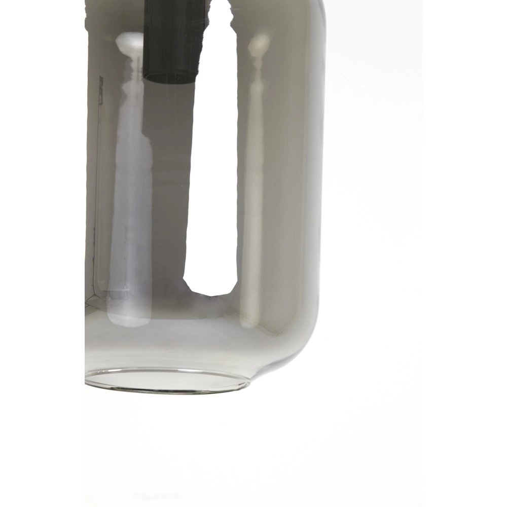 Smoke Glass Pendant Light Lekar Ø 22cm - 1x E27 Light & Living 8717807636678