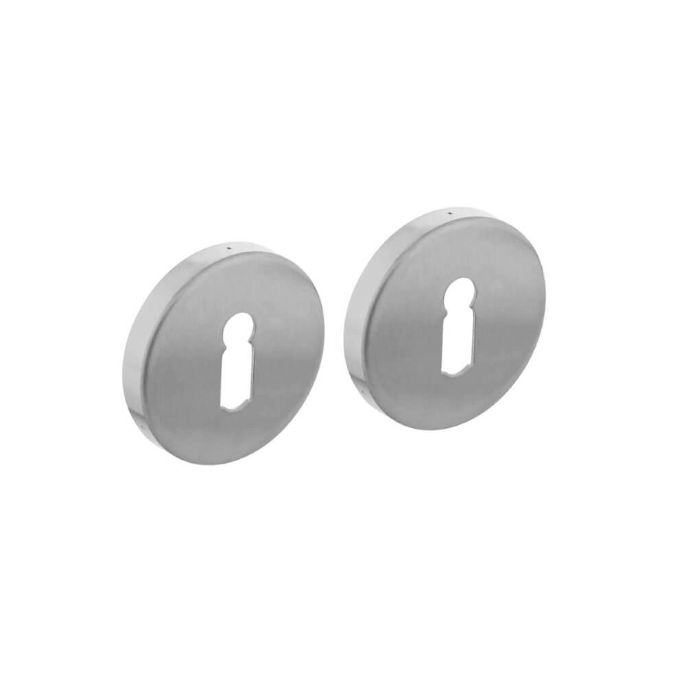 Set of 2 key rosettes Tira Stainless steel