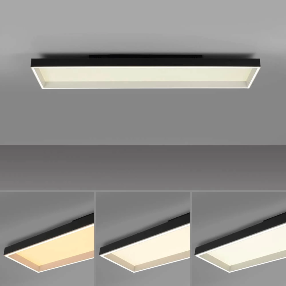 Black ceiling lamp Q-Magong rectangular Paul Neuhaus 4012248384626