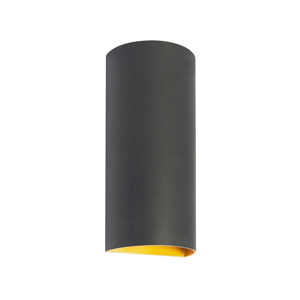Design surface-mounted spotlight Hera Up Down Round black with gold