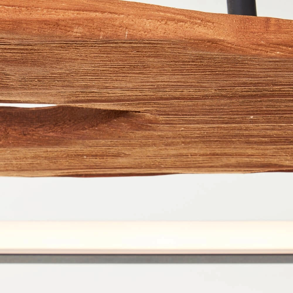 Ceiling lamp black with wood Chaumont 100cm Brilliant 4004353435270