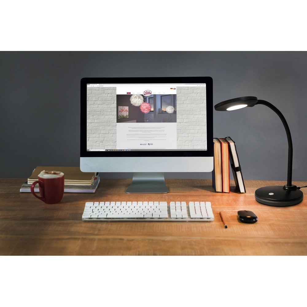 Led desk lamp Carmen Black Globo 4048194064695