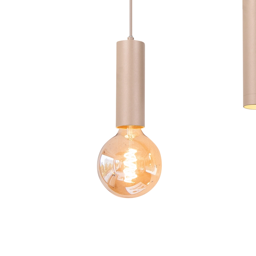 Design pendant lamp Locarno 5-light sand brown Highlight 8718379051258