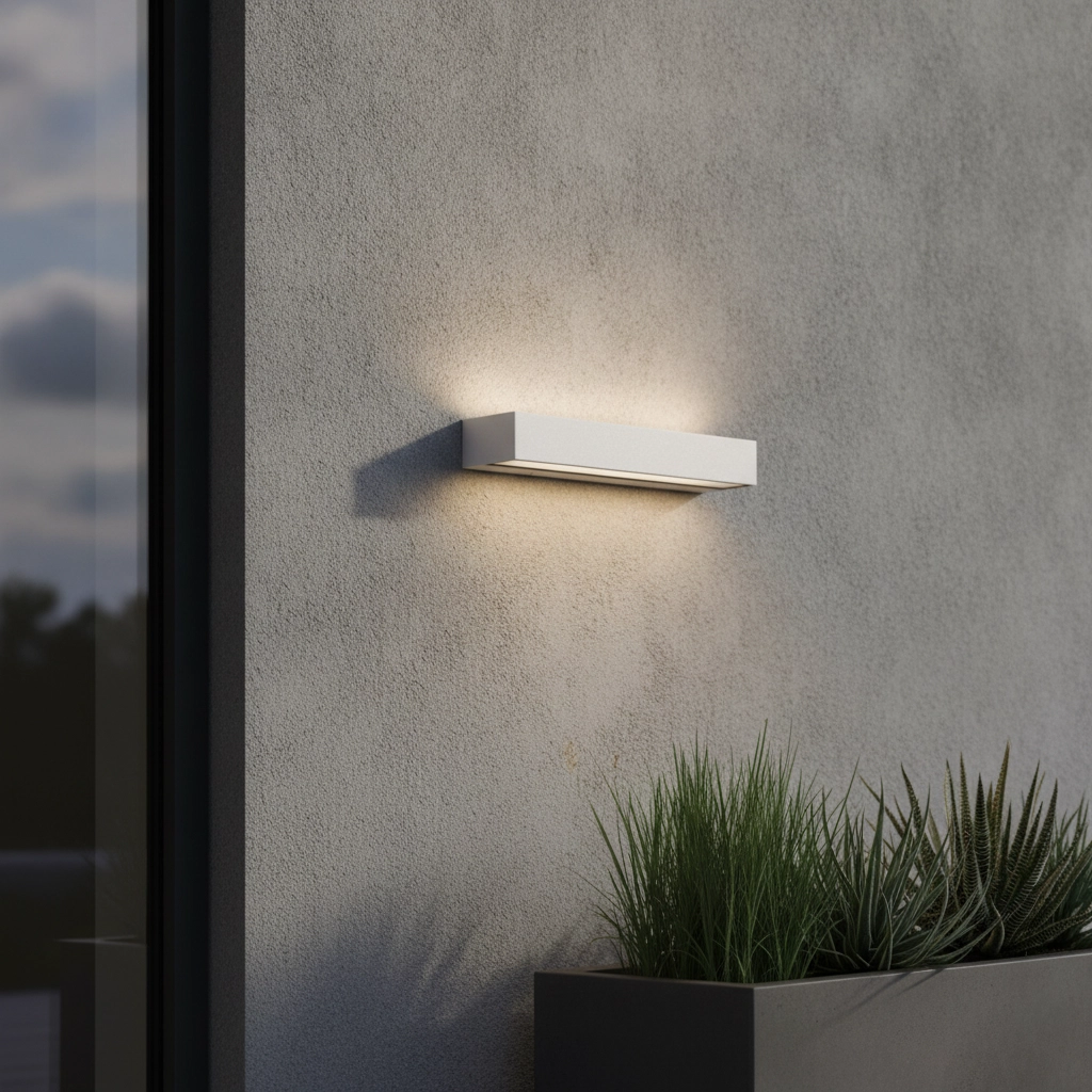 Sleek wall lamp Lane white 36cm - 28W