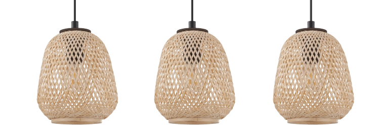 Pendant lamp Dembleby Rattan Eglo 9002759432621