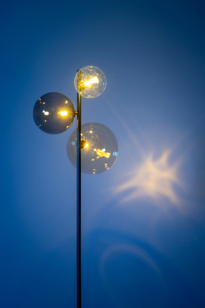 Glass floor lamp Shelly with bulbs ETH 8720195310082