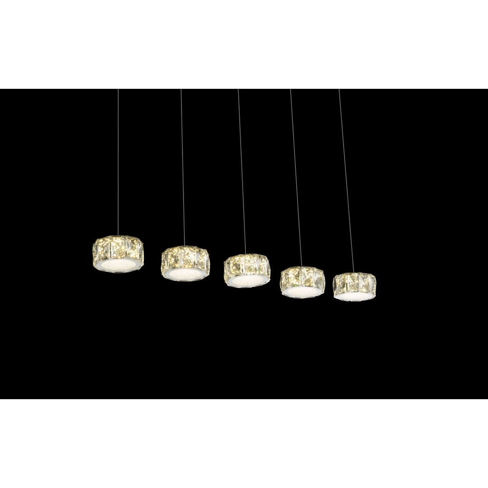4-light pendant lamp Amur chrome Globo 9007371342068