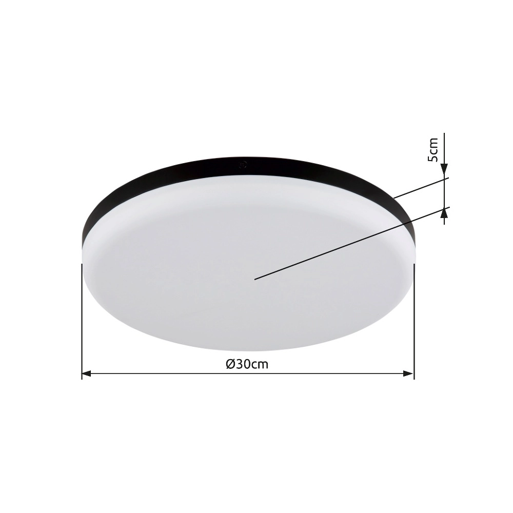 Ceiling light Matthew black Ø 30cm Globo 9007371453948