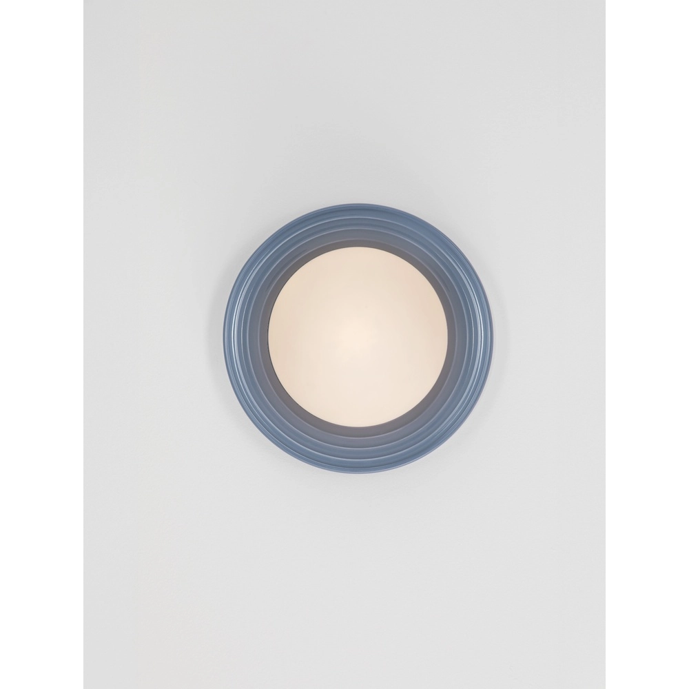 Wall lamp Orbique light blue Ø 22cm Lyora 5212017483867