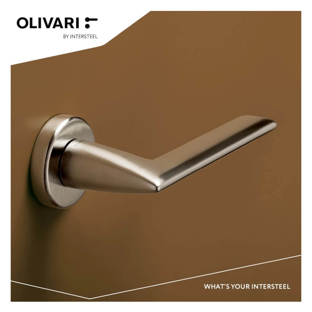 Design door handle Tecno matt chrome Olivari 8714186478219