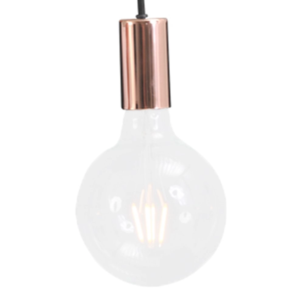 Pendant lamp Concepto red copper with black