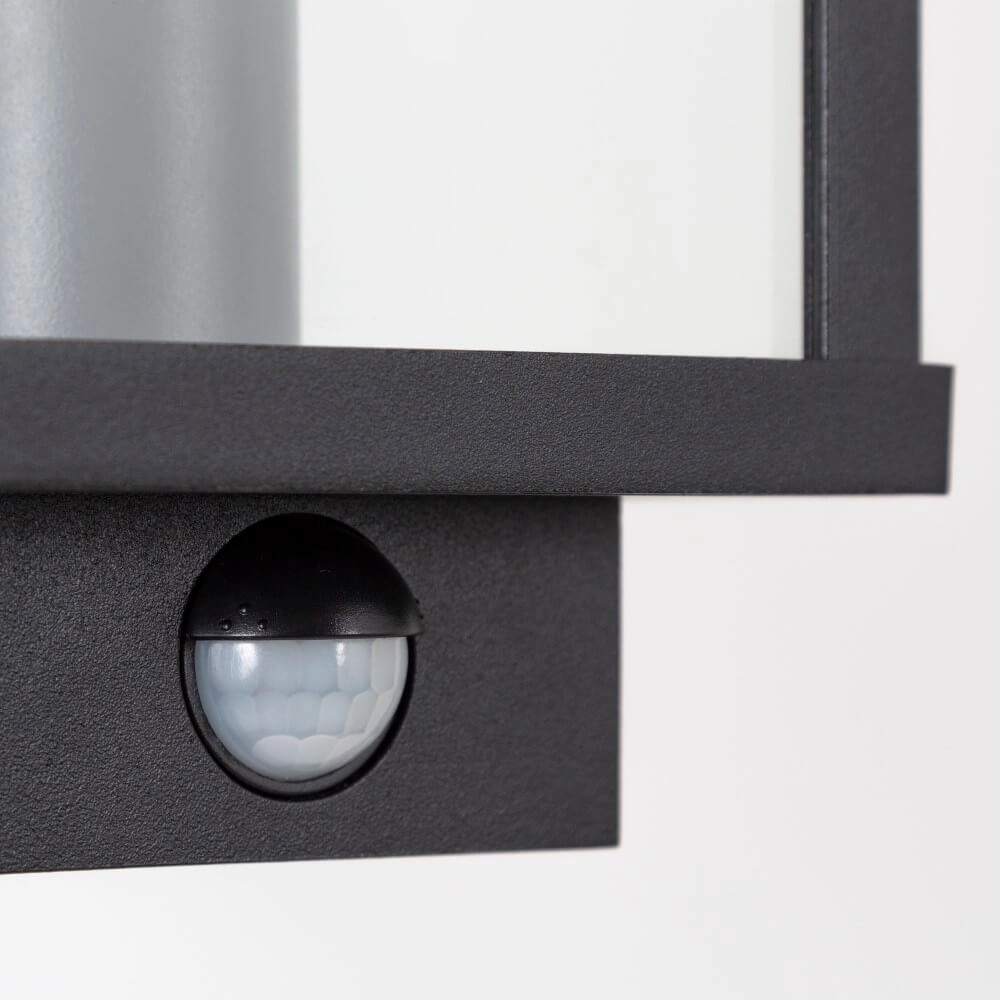 Black outdoor lamp with sensor Boston KS Verlichting 8714732776806