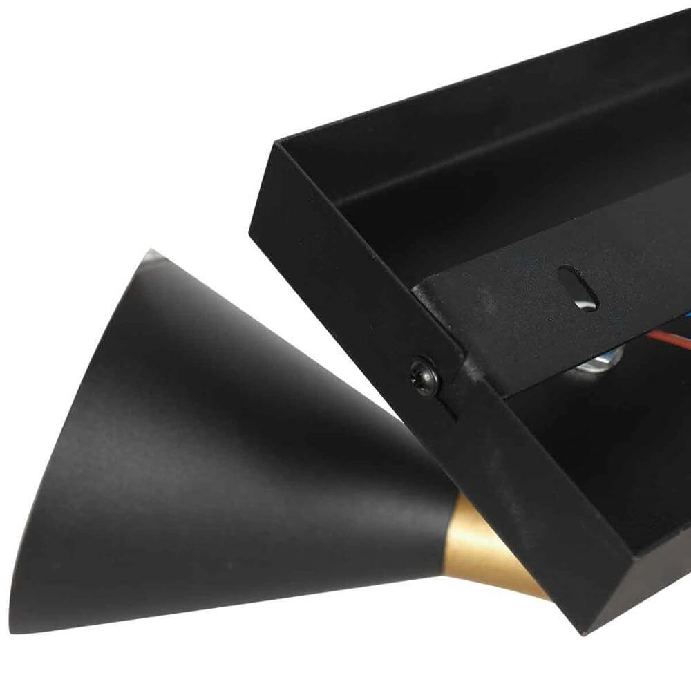 Design ceiling lamp Preto Black with Gold Double Steinhauer 8712746176292