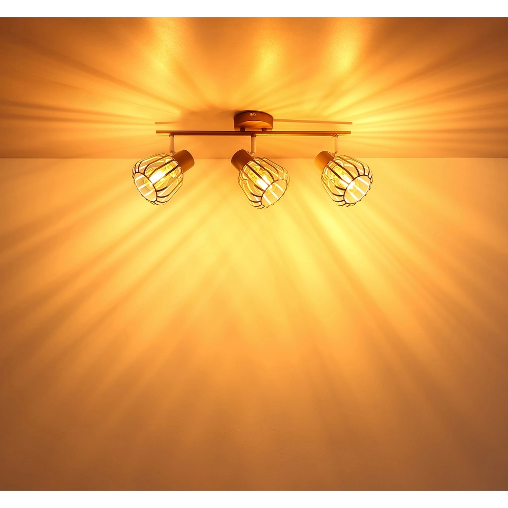Ceiling lamp Olin 3-light coffee brown Globo 9007371589579