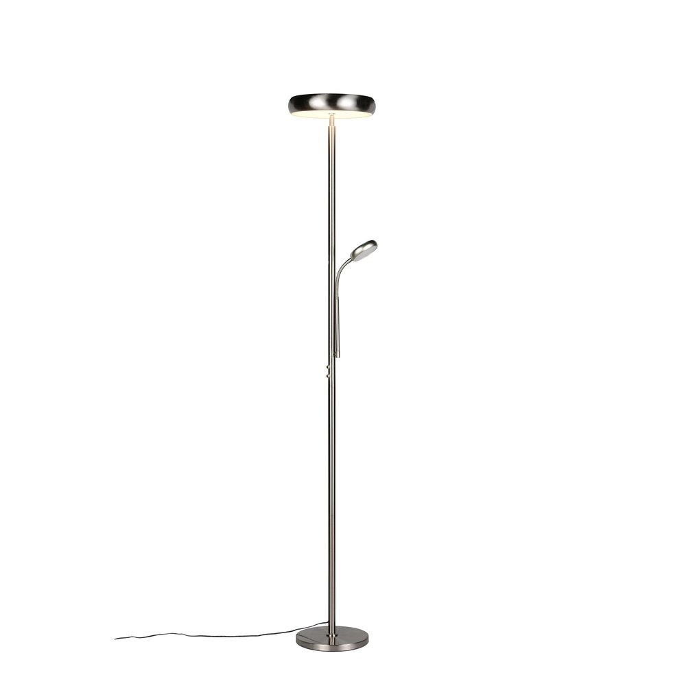 Floor lamp Palermo nickel with reading lamp Trio 4017807641370
