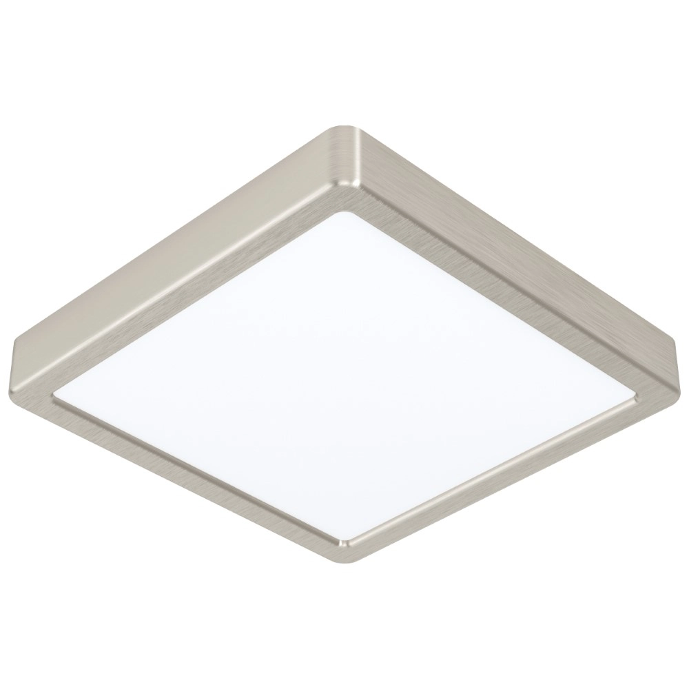 Square ceiling lamp Fueva 5 21cm stainless steel