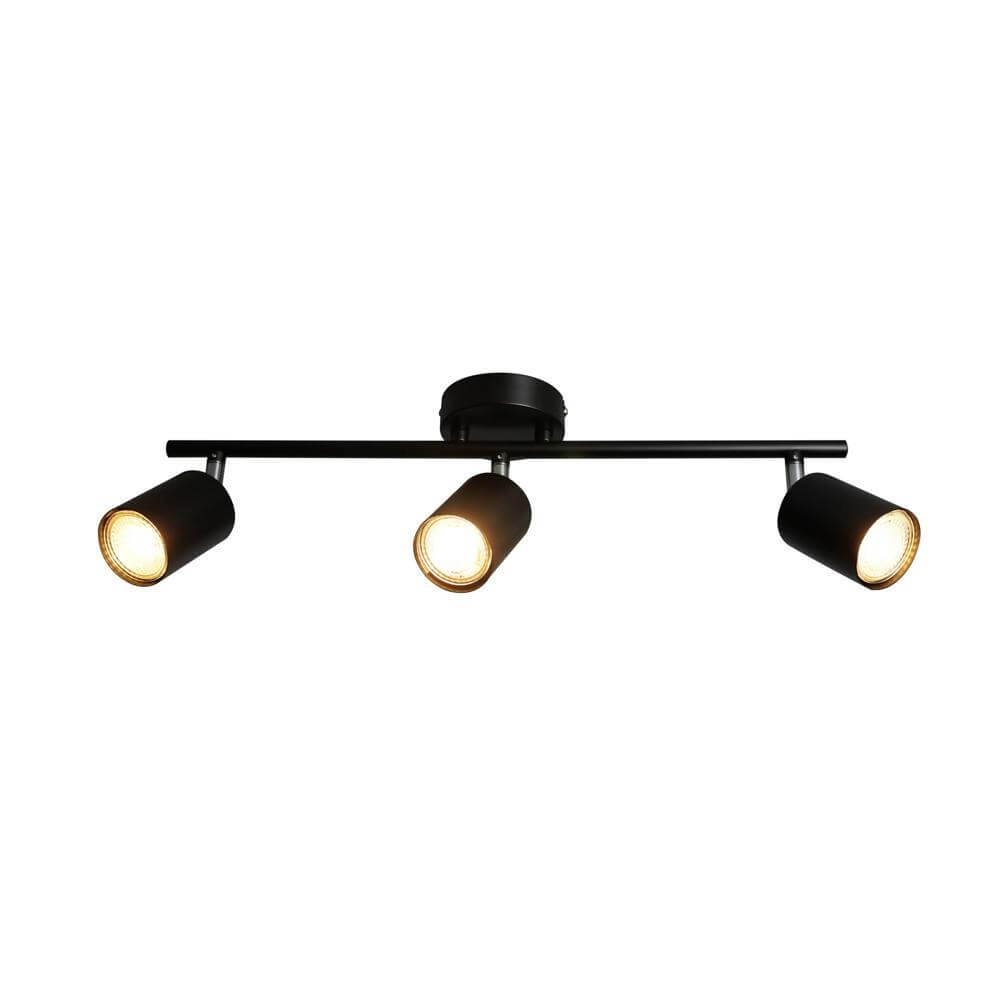 3-light surface-mounted spotlight Explore black