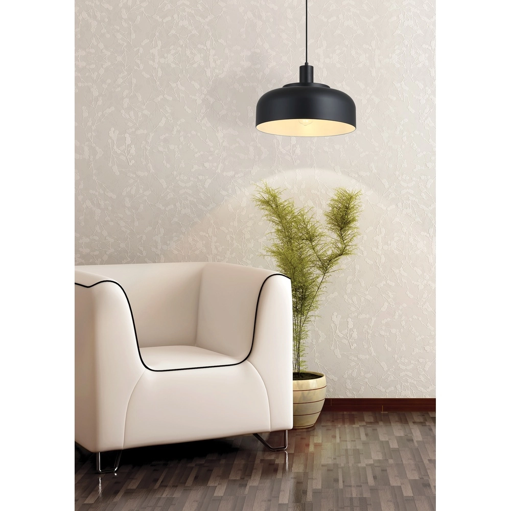 Black pendant lamp Scotland design Searchlight 5053423298580