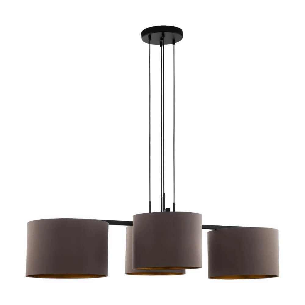 Chic hanging lamp Honduras with 4 hoods