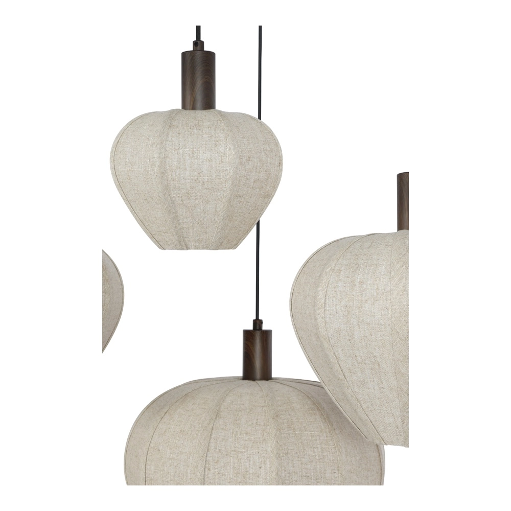 10-light pendant lamp Huxi japandi Light & Living 8717807843472