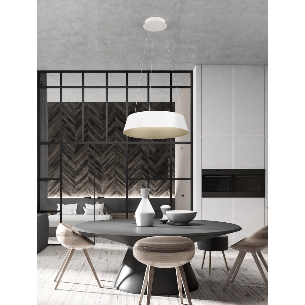 Pendant lamp Alba white Ø 42cm Lyora 5212017439000
