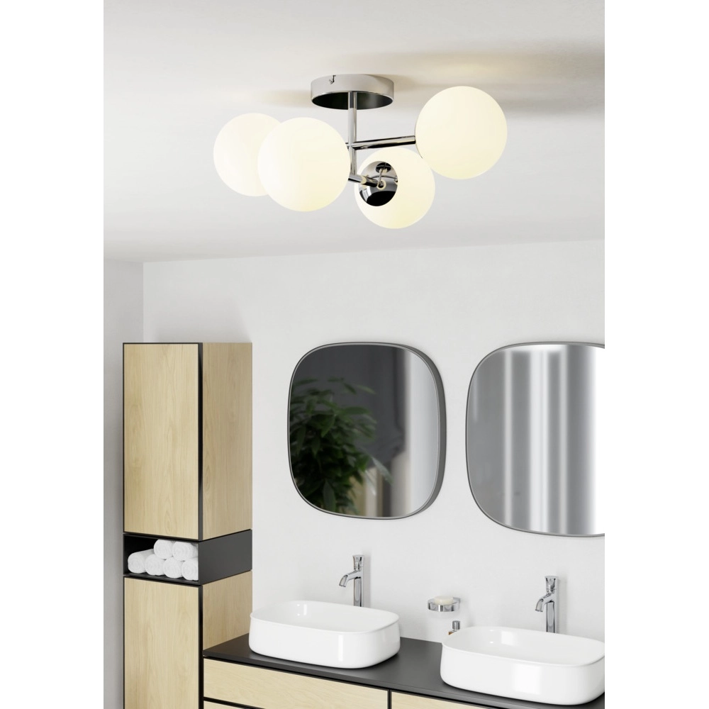 Ceiling lamp Castrovido 4-light chrome Eglo 9008606360758