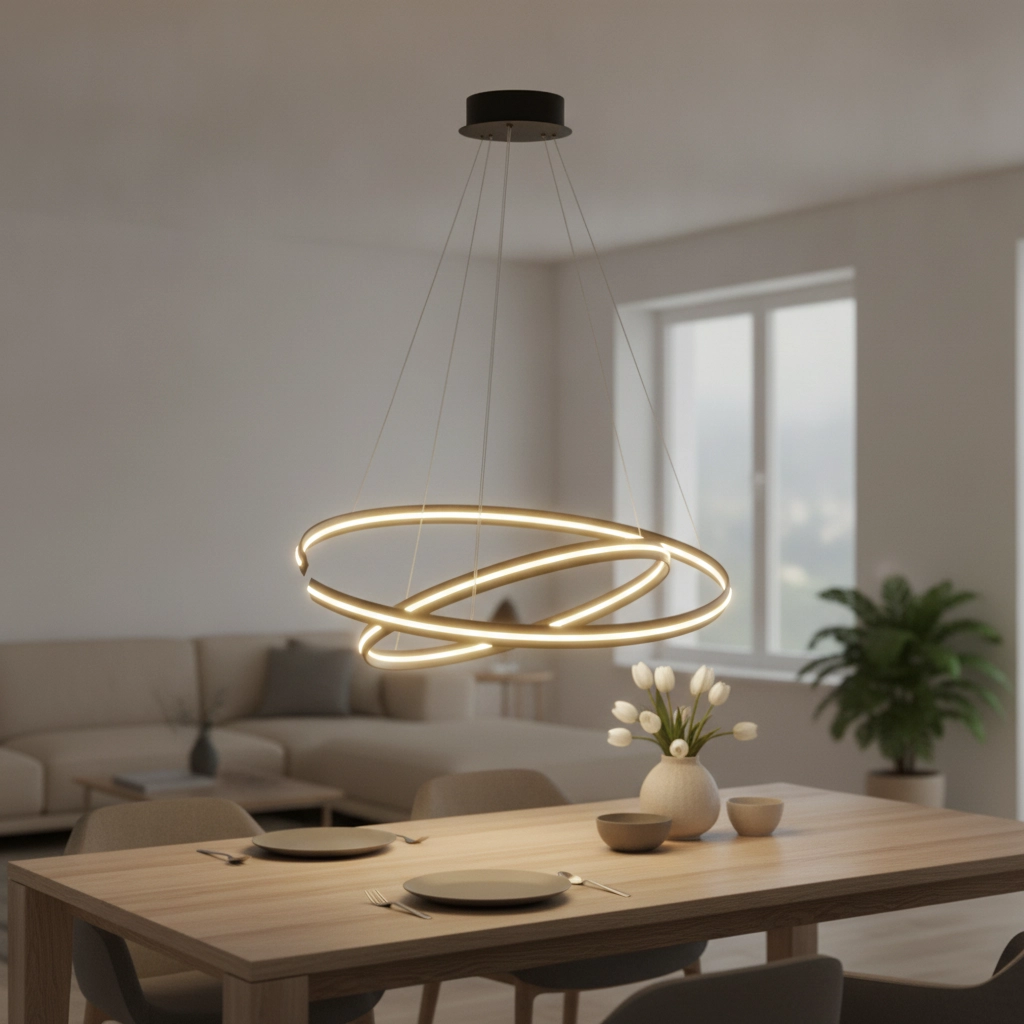 Black pendant lamp Torrente round
