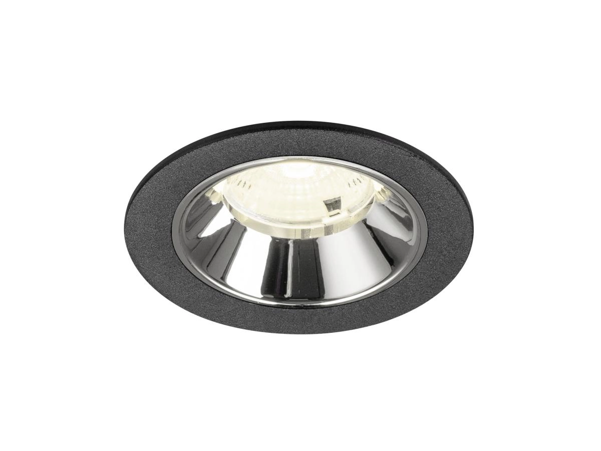 Recessed spotlight Numinos S black/chrome 4000K - 55deg
