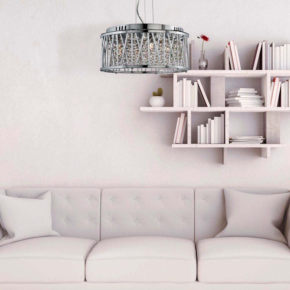 Designer pendant lamp Elise Ø 35cm Searchlight 5053423039428