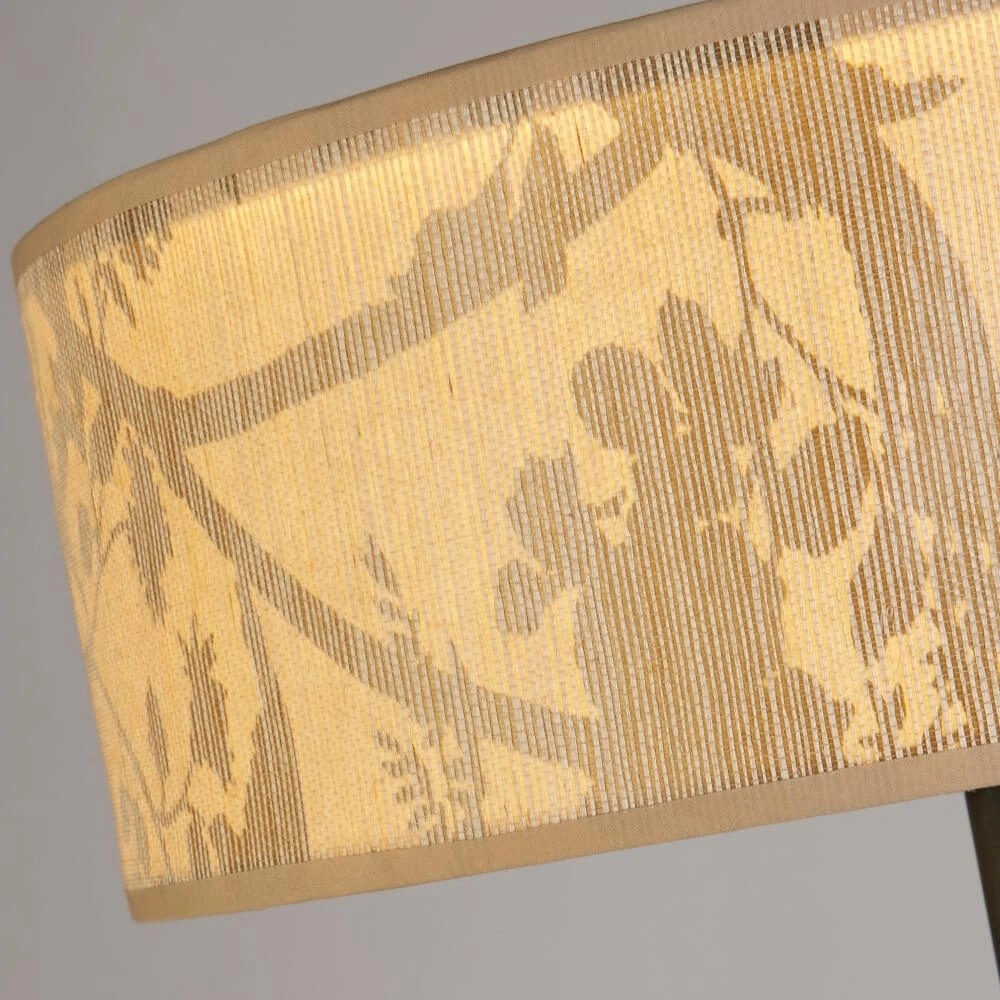 Country floor lamp Isla Ø 40cm Searchlight 5053423273358