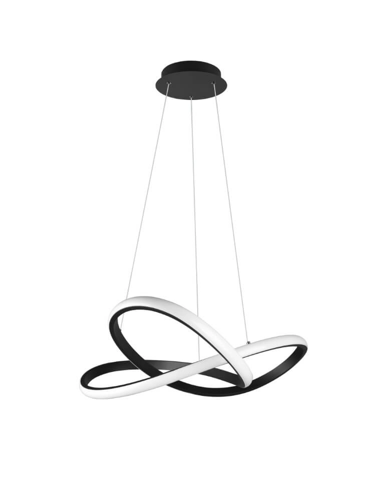 Led pendant light Course black Trio 4017807521542