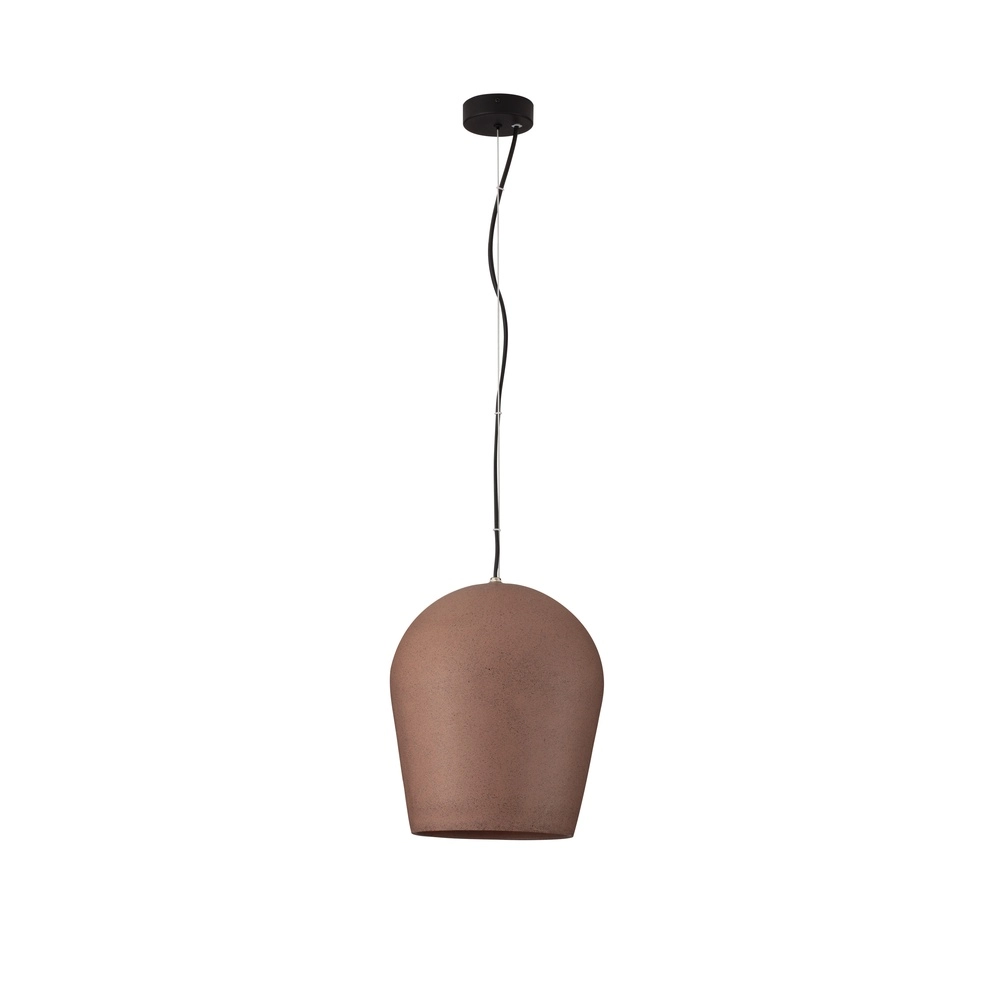 Pendant lamp Omio Ø 29cm earth brown Lyora 5212017468888