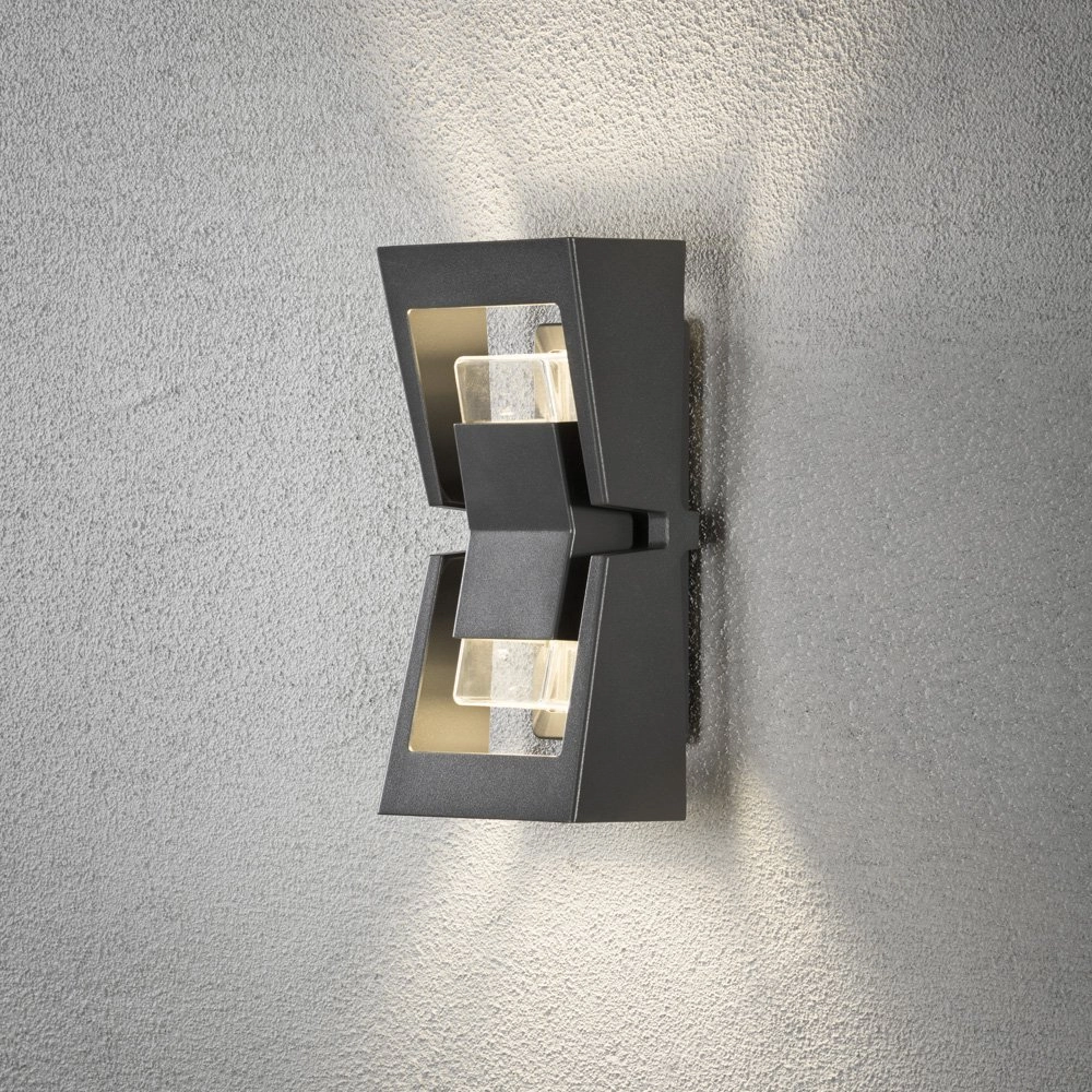Design wall lamp Potenza 2-light anthracite KonstSmide 7318307971378