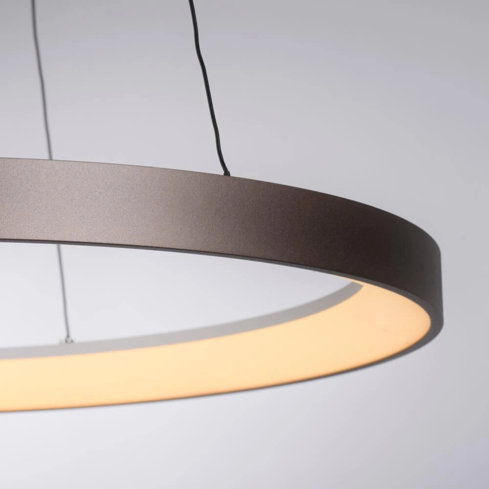 Round pendant lamp Hoop brown Paul Neuhaus 4012248384701