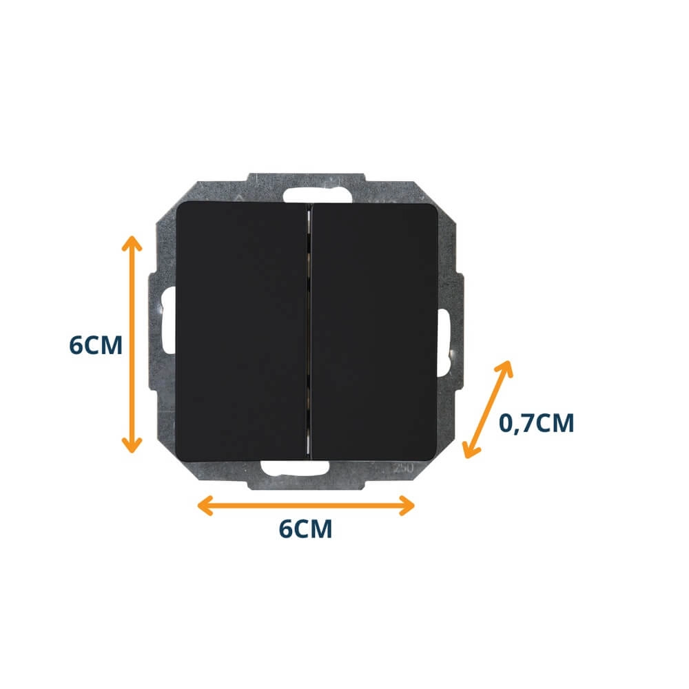Series switch Paris black Lyora 4008224656900