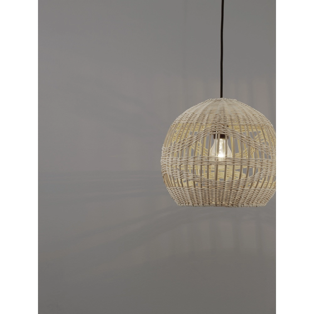 Rattan pendant lamp Marlo Ø 30cm ball Lyora 5212017438829