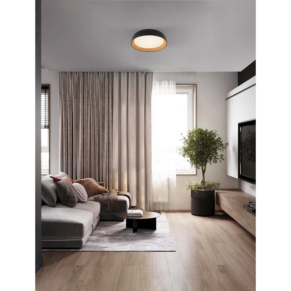 Ceiling lamp Sigi  Ø 45cm black Lyora 5212017448644