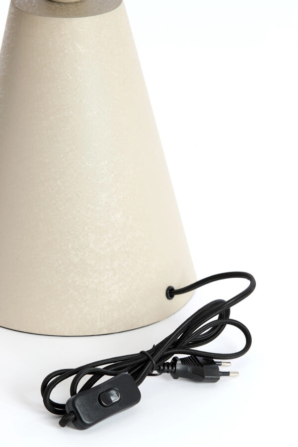 Design table lamp Surrina cream Ø 31cm Light & Living 8717807743567