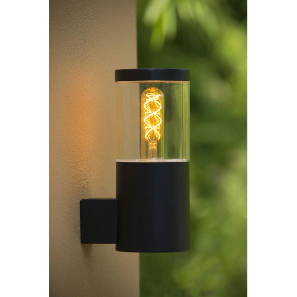 Design wall lamp Fedor black IP44 Lucide 5411212144331
