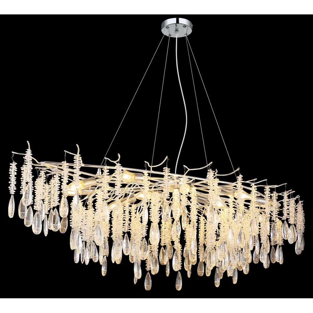 Pendant lamp Kinga silver grey 150cm Globo 9007371575992