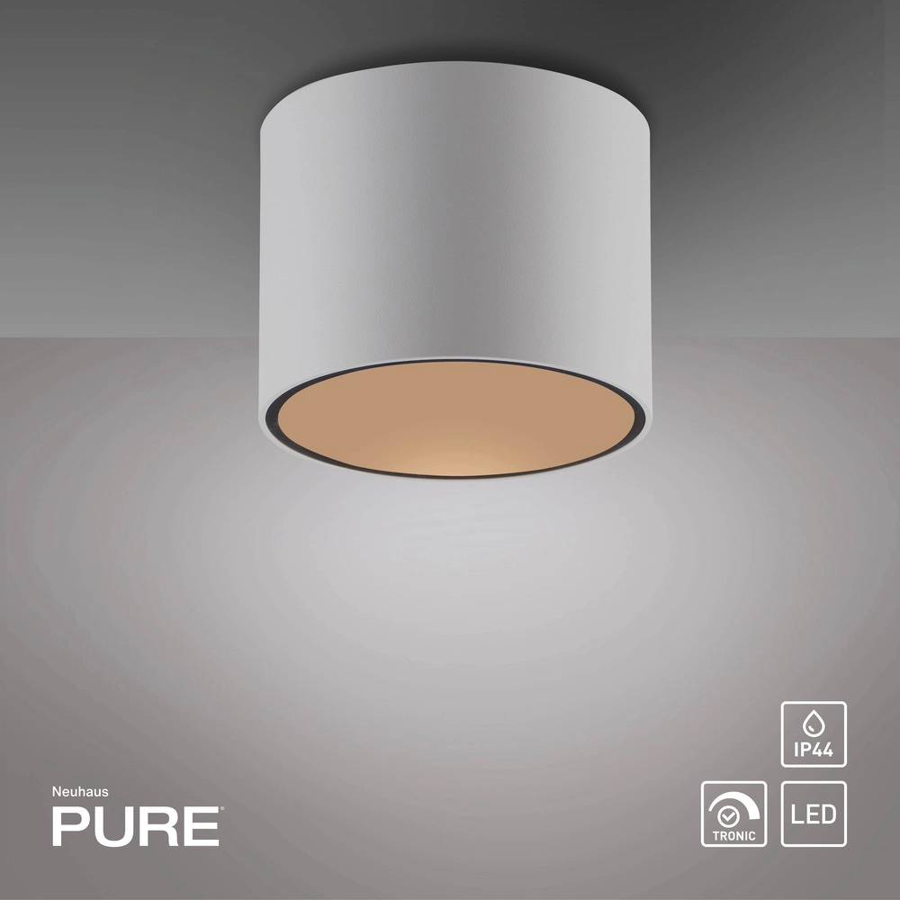 Ceiling surface-mounted spot Pure Point Ø 11cm - white Paul Neuhaus 4012248395639