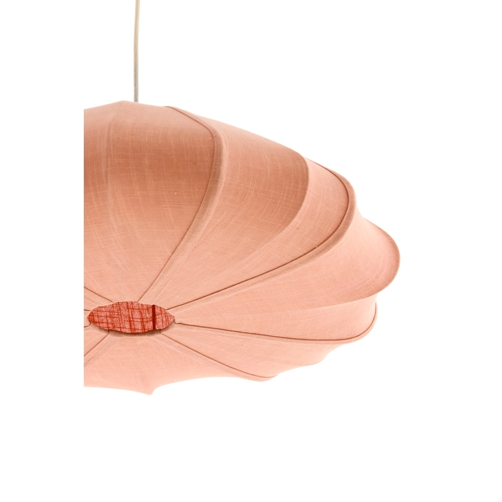 Fabric pendant lamp Cesano Ø 50cm - light pink Light & Living 8717807779283