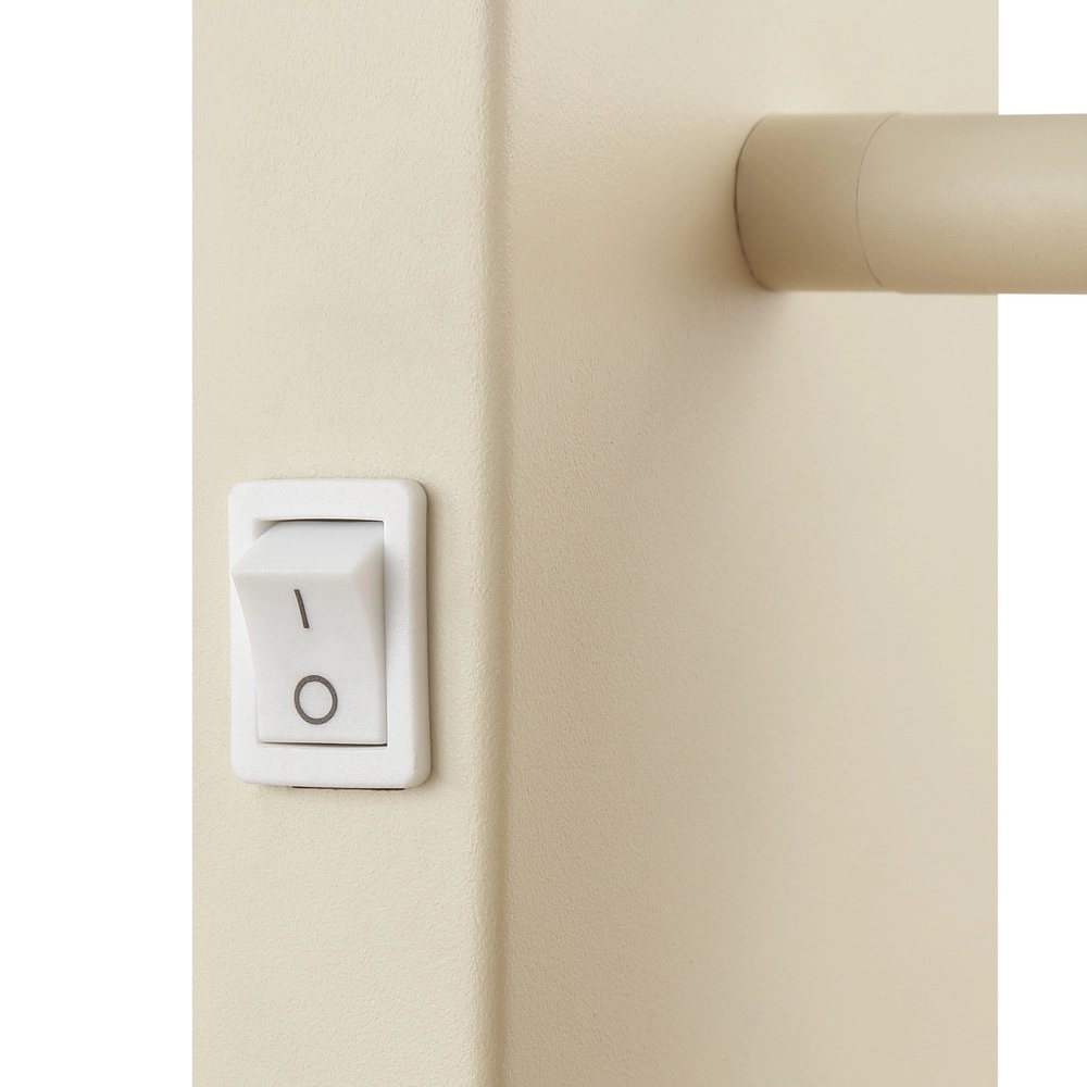 Wall light Arlo Sand brown with wood and switch Brilliant 4004353477034