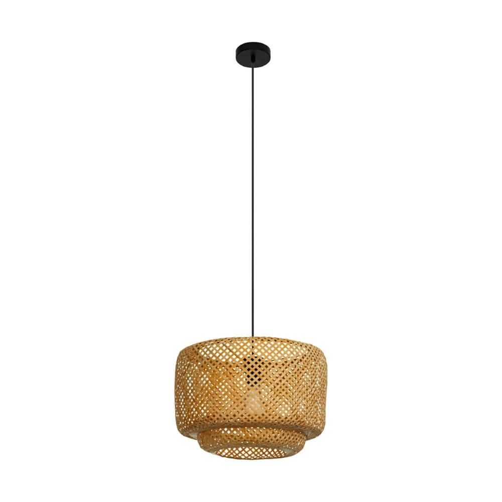 Pendant lamp Hettonle with rattan hood Eglo 9002759438685