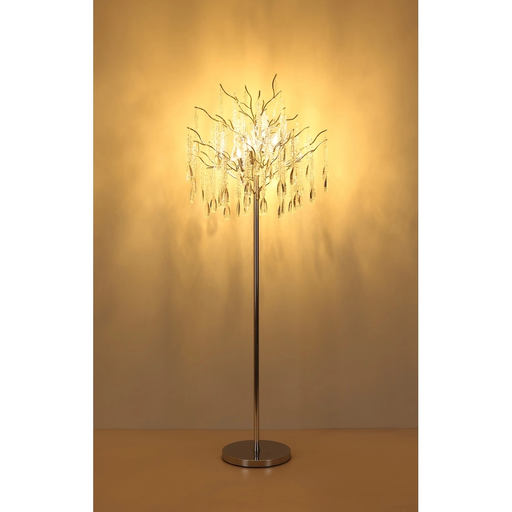 Floor lamp Kinga silver grey Ø 55cm Globo 9007371570010