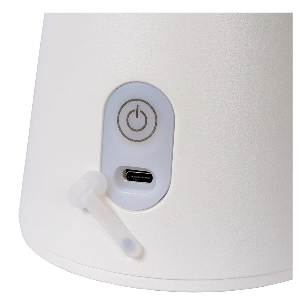 White table lamp La Donna Rechargeable Lucide 5411212271778