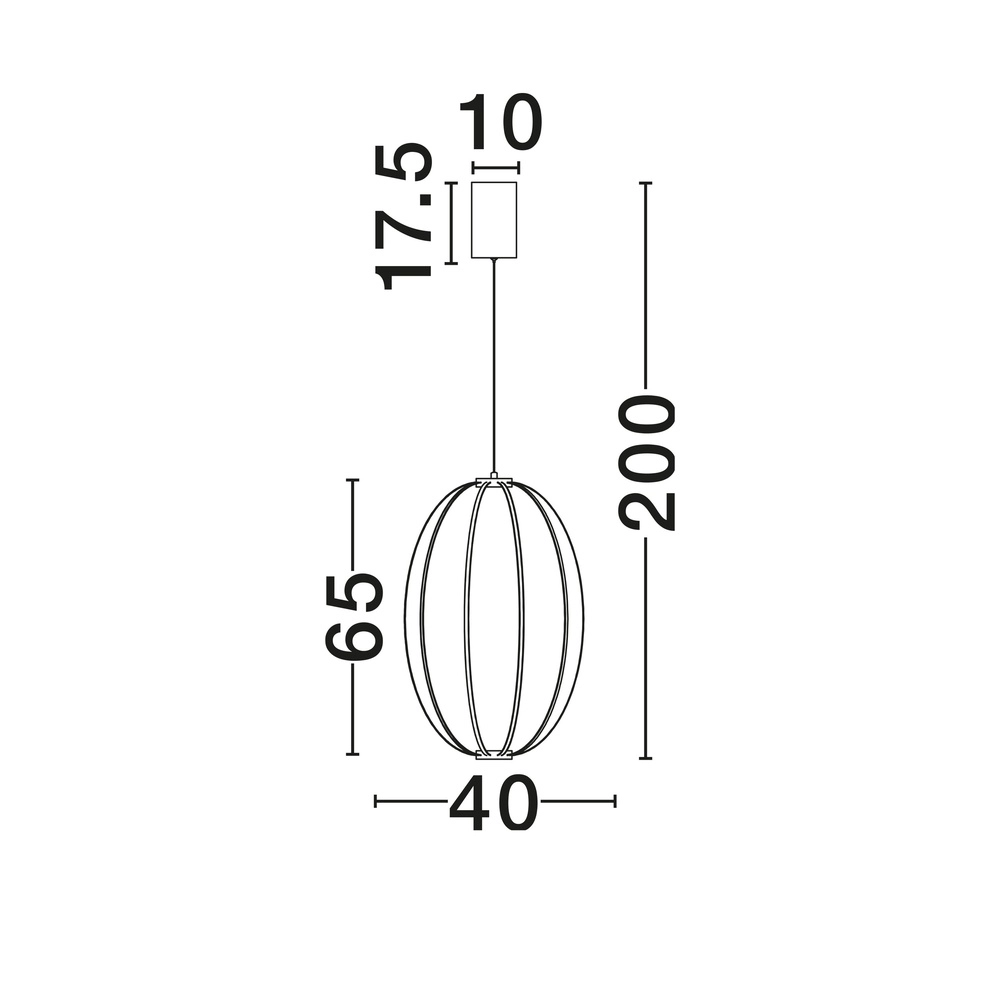 Pendant lamp Brea beige Ø 40cm Lyora 5212017494399