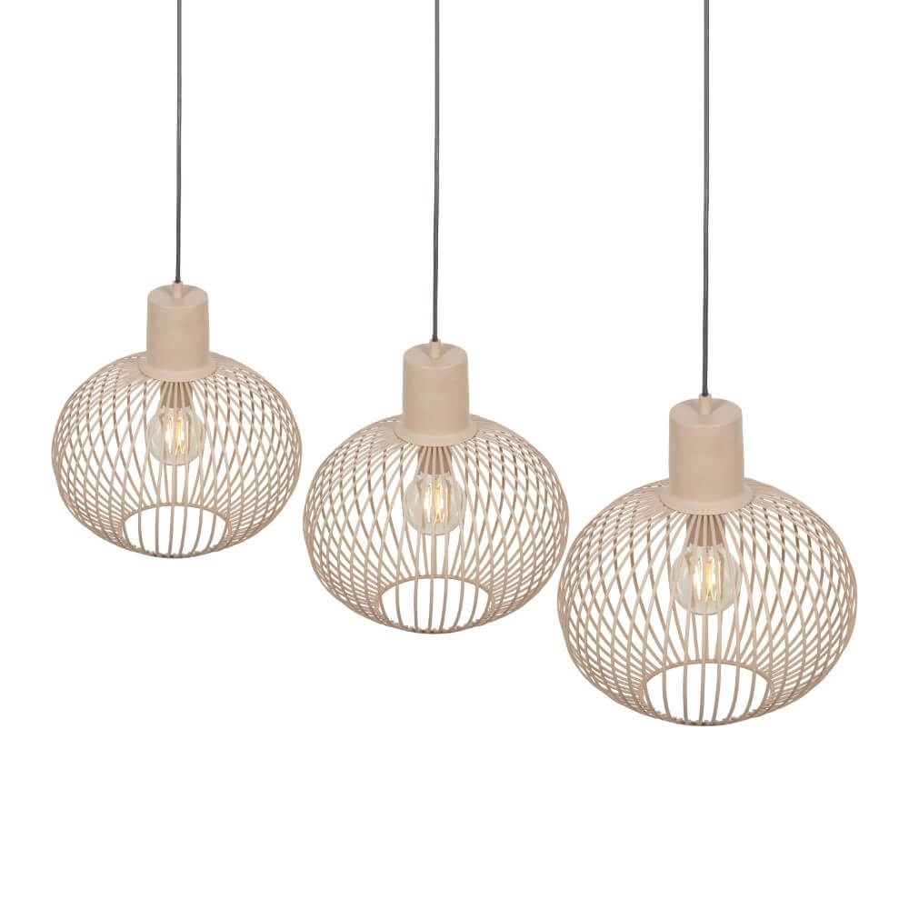 Dining room pendant lamp Gila 3-lights - sand Trio 4017807617580